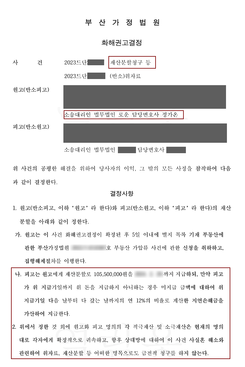 [원고조력] 부산이혼전문변호사 협의이혼 후 재산분할 조력성공!.jpg